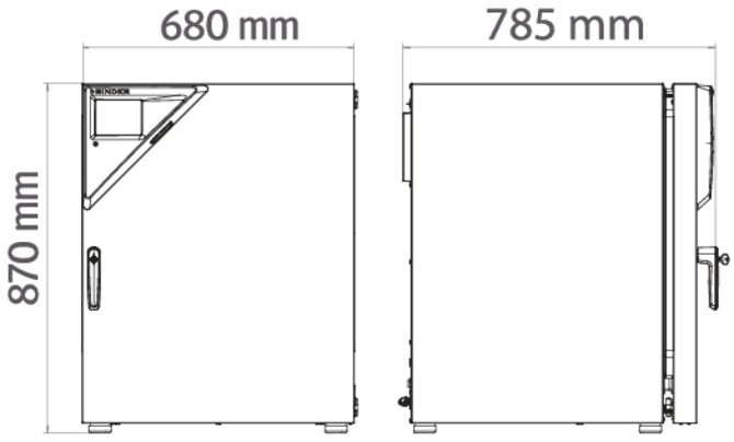 Modelo CBF170 | Incubadora de CO₂ con Esterilización por Aire Caliente y Regulación de la Humedad - Imagen 3