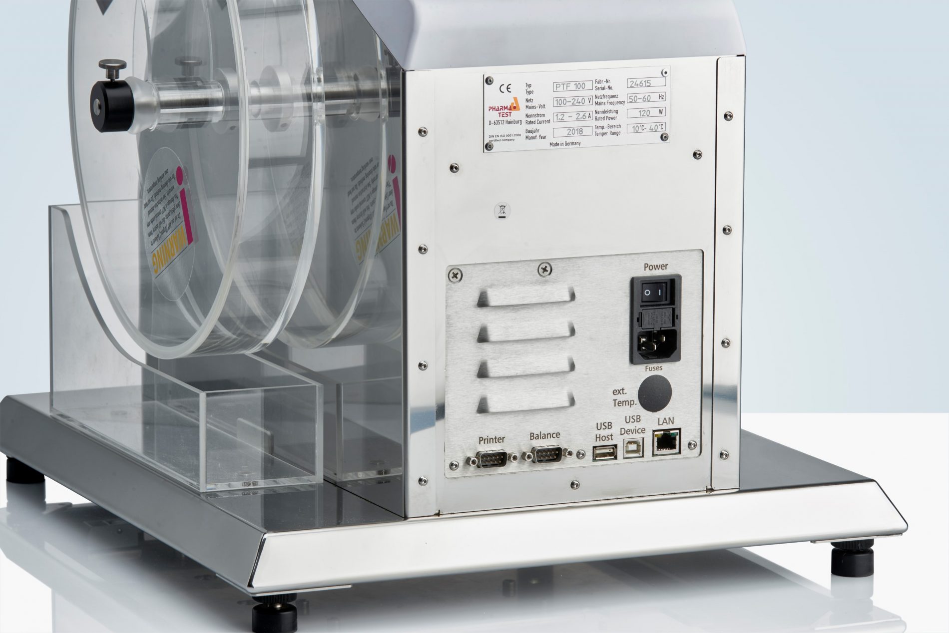 PTF 300 – Equipo de triple estación para pruebas de friabilidad de tabletas - Imagen 2