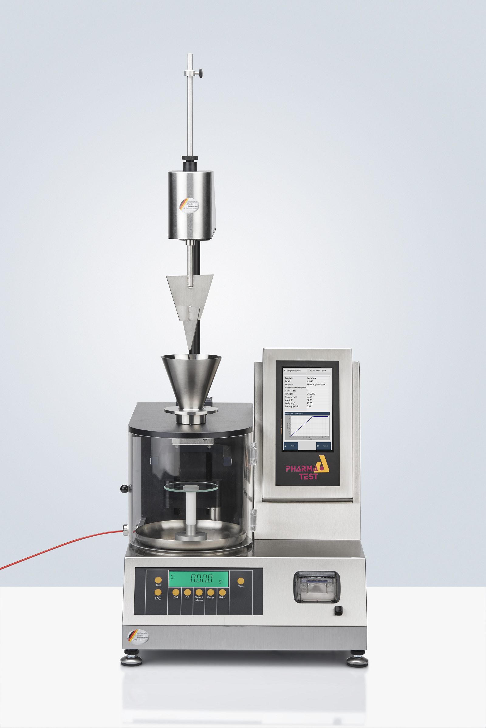 PTG-NIR – Equipo para pruebas de flujo de polvos con detección NIR integrada - Imagen 2